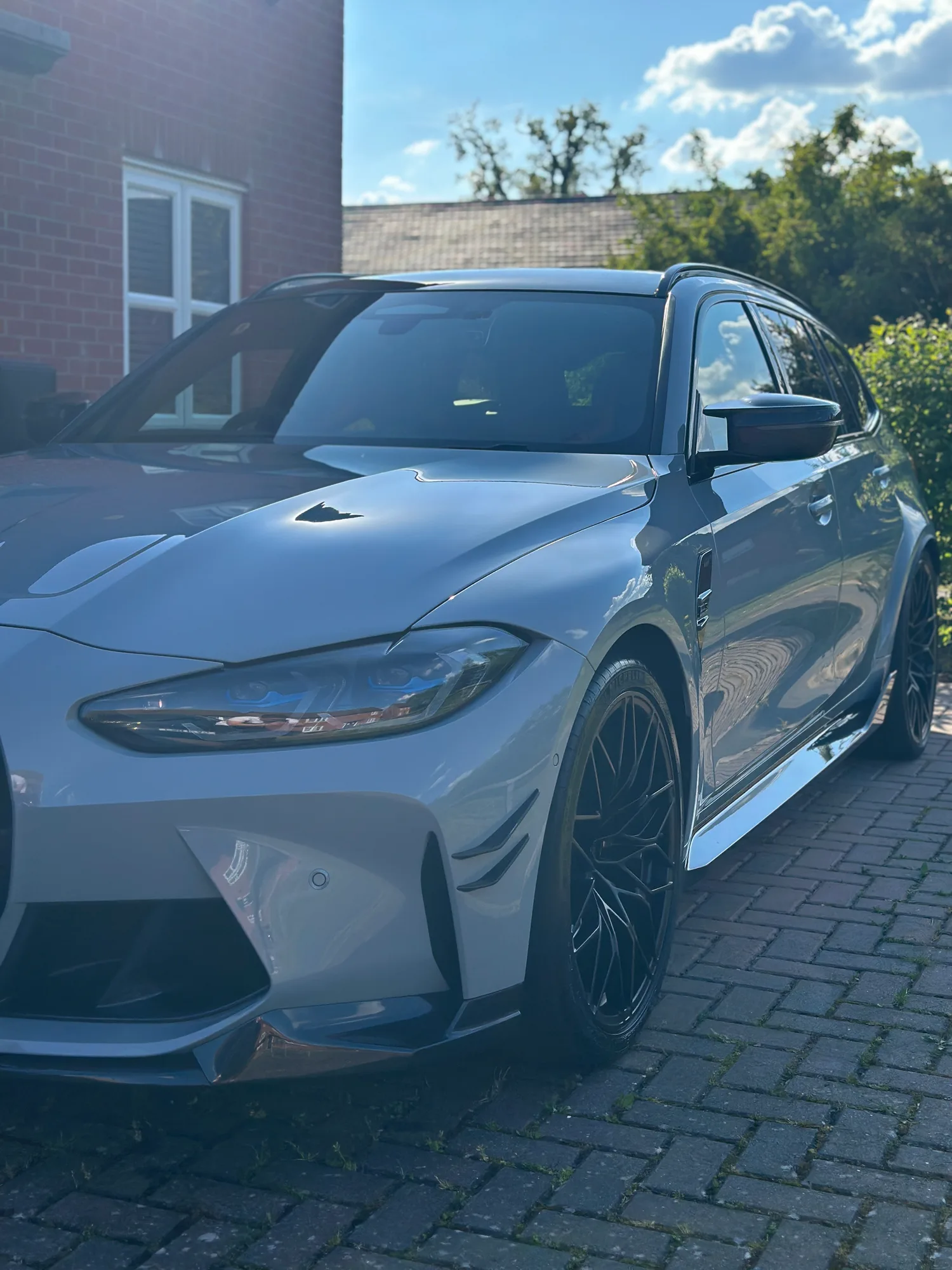 BMW M3 Touring after a full exterior valet