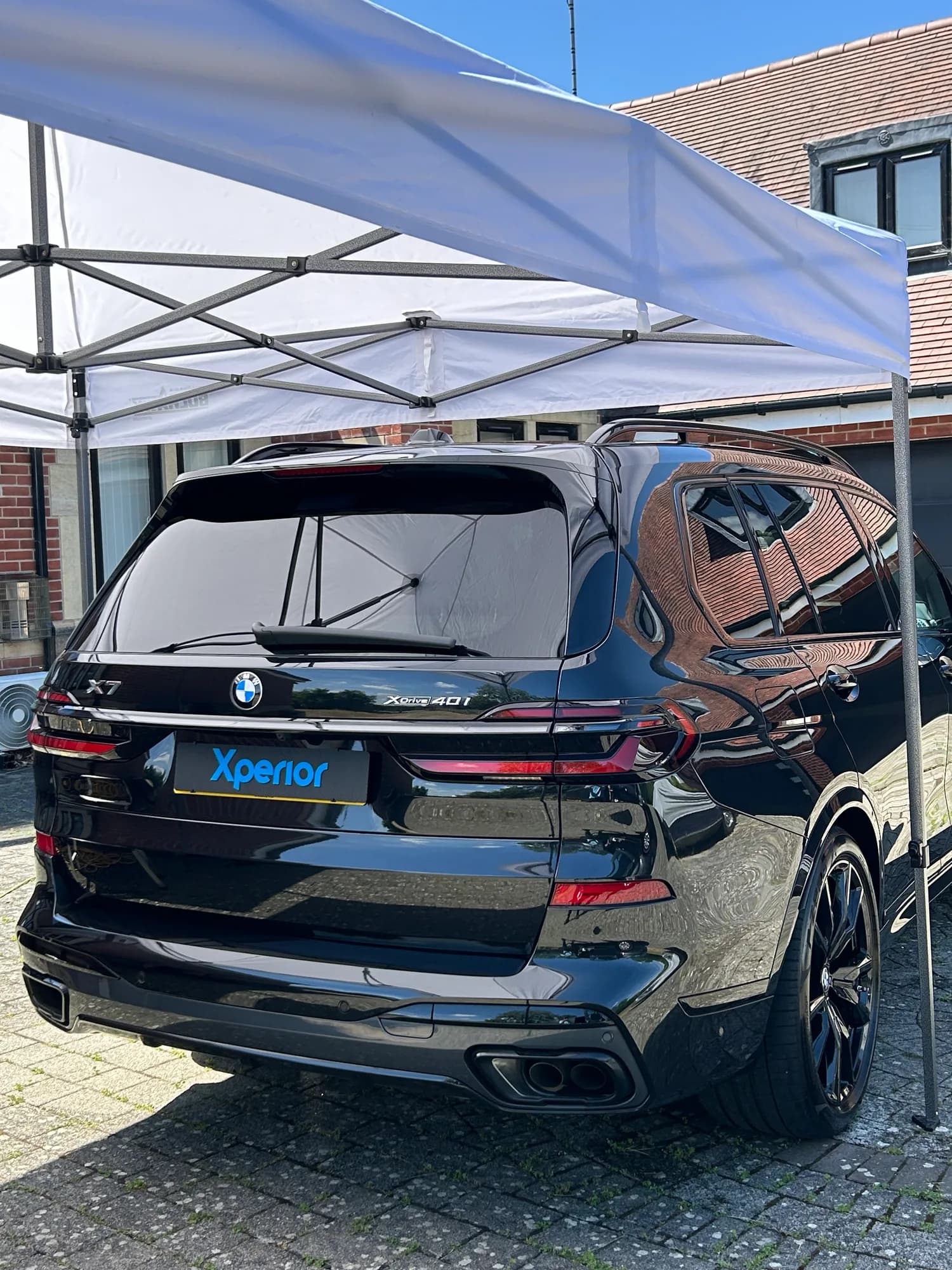 BMW X7 during a maintenance valet