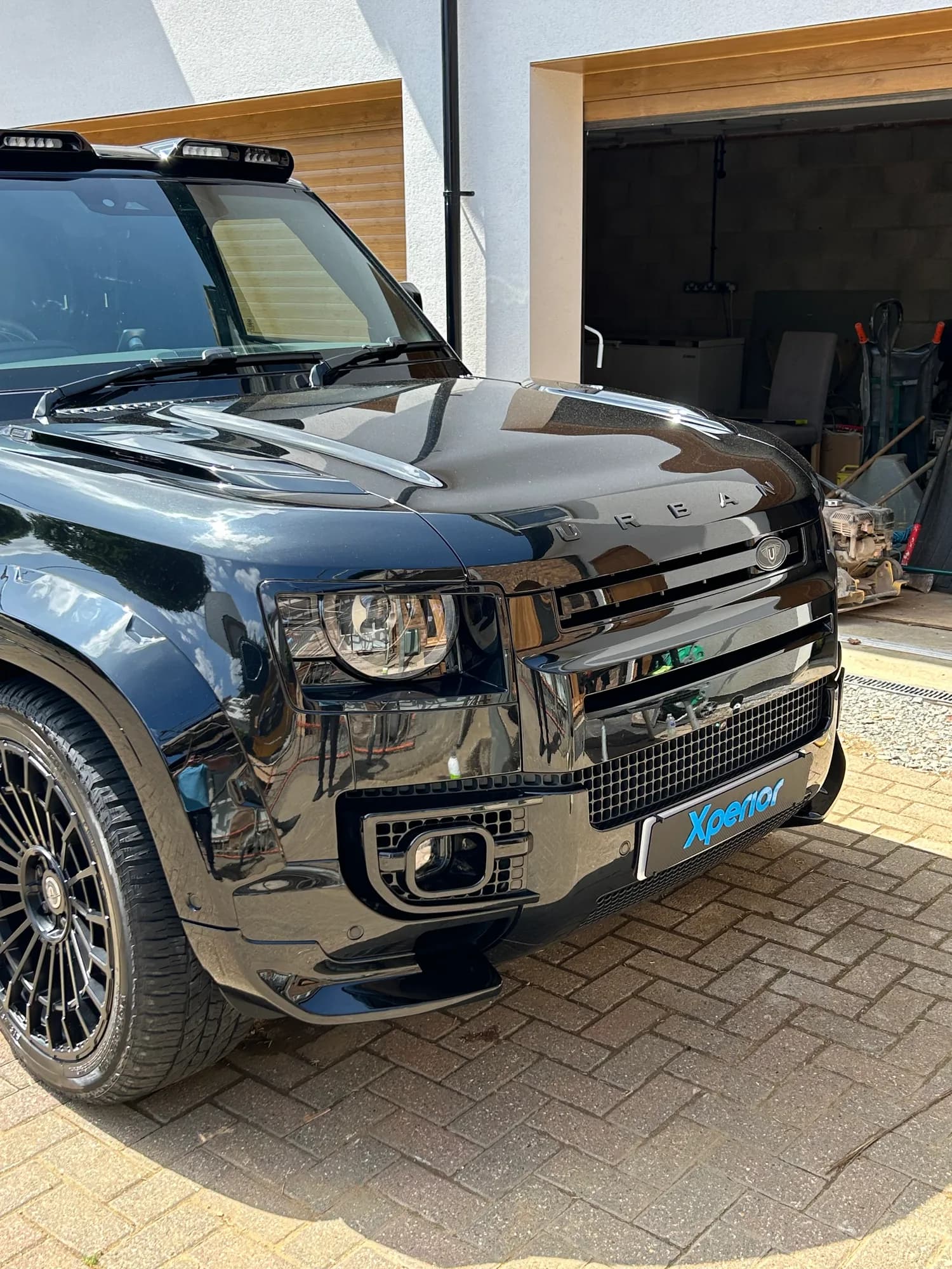 Land Rover Defender cleaned on a maintenance plan