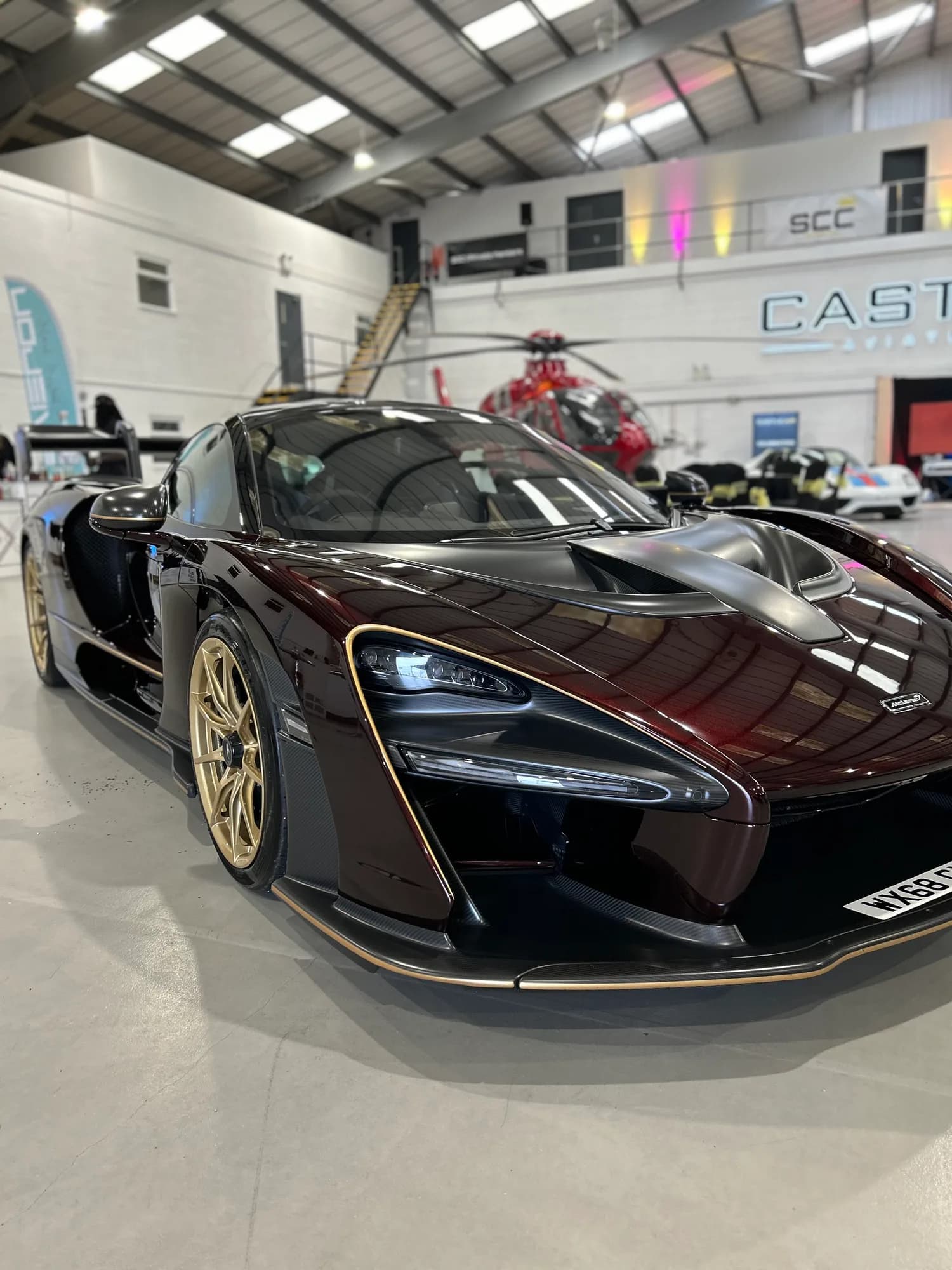 McLaren Senna receiving a rinseless wash and detail
