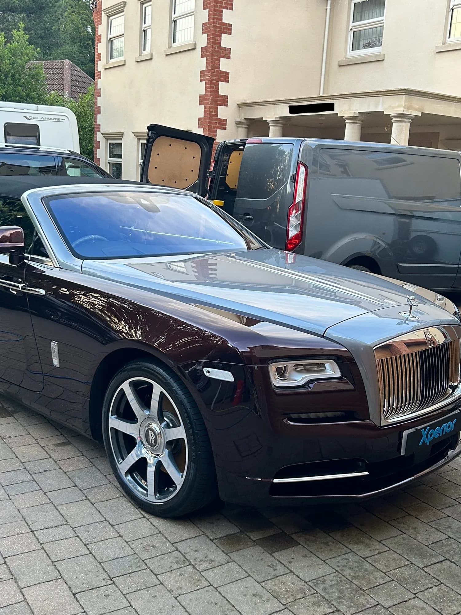 Rolls-Royce Dawn after an exterior valet in Northamptonshire