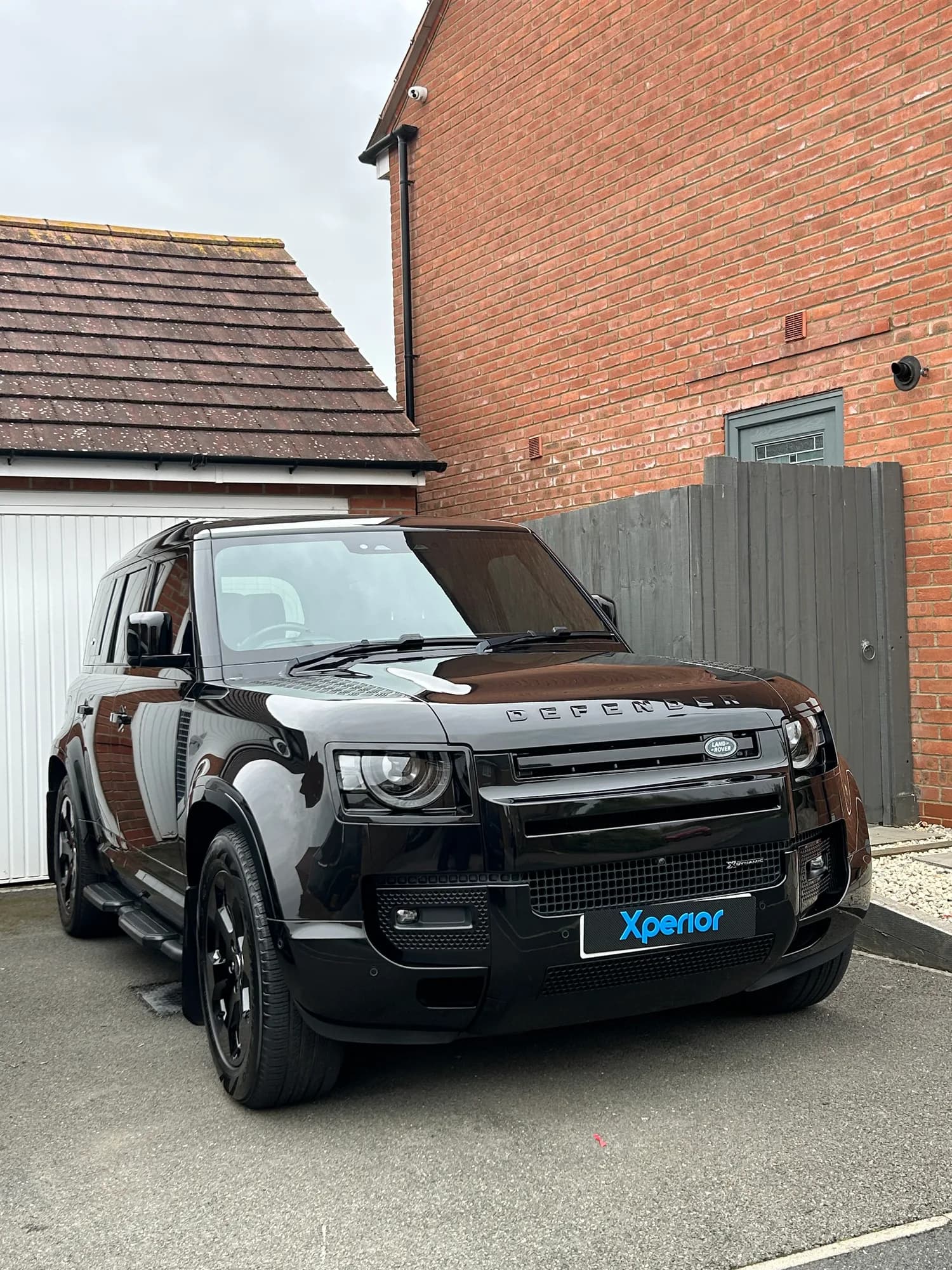 Land Rover Defender after ceramic coating in Corby