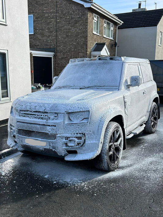 Land Rover Defender in for our mobile detailing service